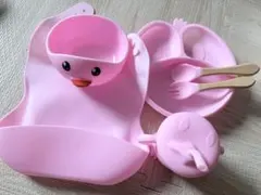 アヒルデザインのベビー用食器セット
