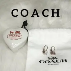 寄付　対象　コーチ　ピンク　ゴールド　ハート　シェル　ピアス　ケース　セット