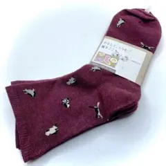 ネコ柄　ソックス 2足セット 23〜25 cm 履き口　ゆったり　ハチワレ　薄手