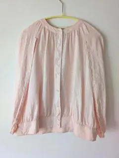 ポルテデブトン　肩掛け風ノースリーブブラウス