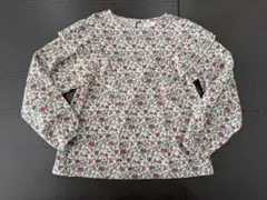 ZARA 花柄フリル　長袖　ブラウス　128cm