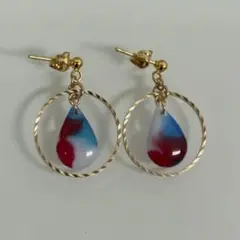 ハンドメイド アップサイクルピアス 006