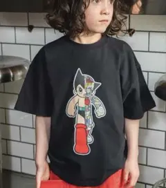 鉄腕アトム Tシャツ ブラック 120cmのサムネイル