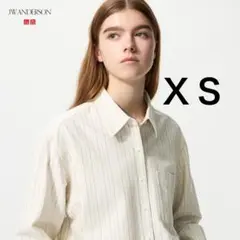 ユニクロ 新品 JWA オックスフォードシャツ XS ストライプ