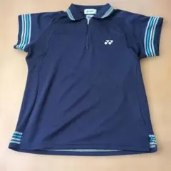 YONEX テニスウェア レディース　L　ネイビー　ポロシャツ