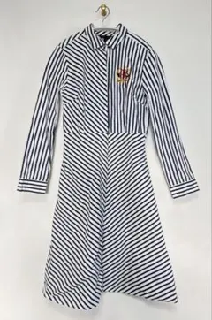 トミーヒルフィガー　tommy hilfiger ストライプ　ワンピース　刺繍