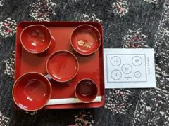 お食い初めセット 赤 プラスチック製