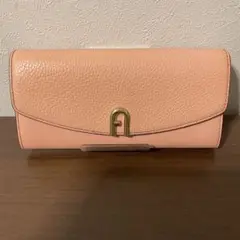 FURLA フルラ 長財布 プリムラ アーチロゴ ゴールド金具 グレージュ 