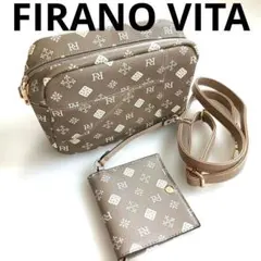FIRANO VITA フィラノヴィタ ショルダーバッグ モノグラム ブラウン