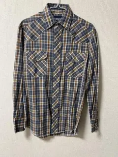 Wrangler チェック柄ウエスタンシャツ S USA アメカジ
