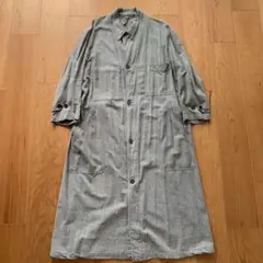 LE FAON 50s ブラックシャンブレー　アトリエコート