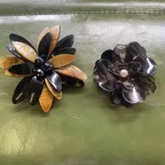 ブローチ　２点セット　お花