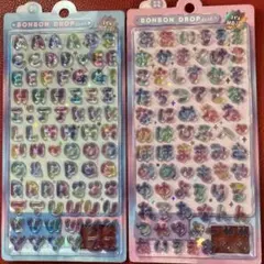 【正規品】ボンボンドロップシール ひらがな えいもじ もじもじボンボン