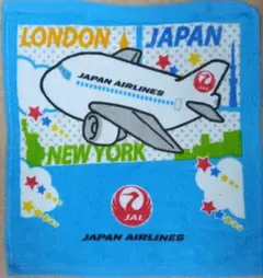 JAL 飛行機デザイン ハンドタオル 新品送料込のサムネイル