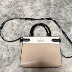 kate spade ショルダーバッグ ベージュ/ホワイト/ブラック