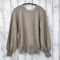 【 ROPE' PICNIC 】2WAY リボンニットプルオーバー ベージュ