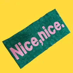 Nice,nice. ロゴデザイン マット グリーン ピンク
