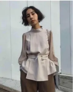 Ameri VINTAGE APRON LADY BLOUSE エプロンブラウス