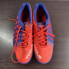 asics TOQUE フットサルシューズ レッド/ブルー
