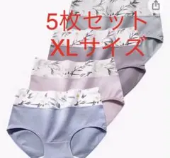 XL サイズレディースショーツ下着5枚セット高通気性と伸縮性ショーツ