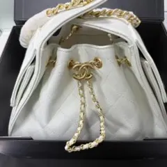 美品 HOBO Bag 25bag minショルダーバッグ ホワイト BOX付