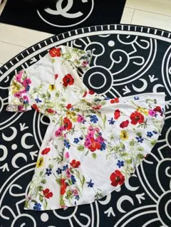 BLUGIRL BLUMARINE ノースリーブワンピース 蝶柄 38 ビジュー - メルカリ