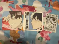 僕のヒーローアカデミア原画展 アートコースター タブロイド風ステッカー 轟焦凍