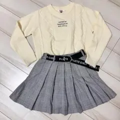 Pink Latte ケーブル編みニットセーター　XS 150㎝