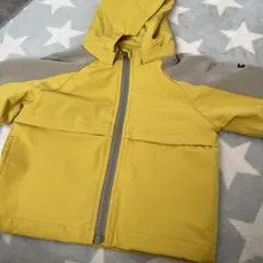 petitmainフード付きイエロージャケット 80cm