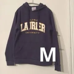 USED パーカー　紫　古着　Mサイズ