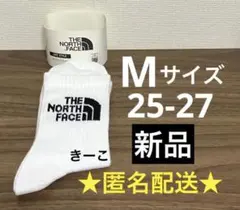 ノースフェイス　ソックス メンズ レディース　靴下　白　M