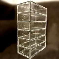 無印　6段　アクリル小物収納