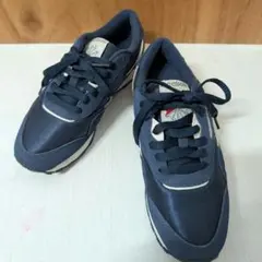 【美品】リーボック クラシック ナイロン ネイビー 23.5cm スニーカー 紺