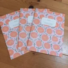 花柄　B５サイズ　ノート　３冊セット