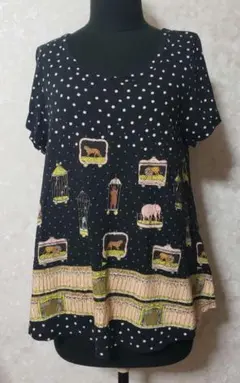 franche lippee サーカス柄 半袖Tシャツ Mサイズのサムネイル