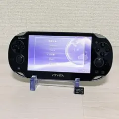 2477【動作品】PS Vita クリスタル・ブラック PCH-1100