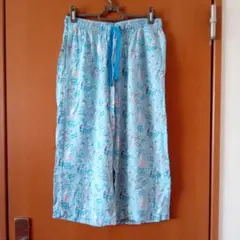 ユニクロ　ムーミン　リラコ　水色　ステテコ 　ルームウエア　レディースМ