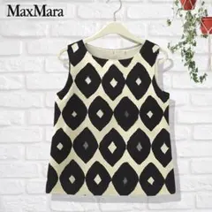 近年✨美品 MaxMara サイズ40 ノースリーブブラウス フラワー 総柄 Max Mara - 近年✨美品 MaxMara サイズ40 ノースリーブブラウス