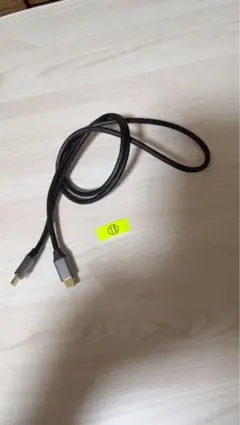 【変換ケーブル】(11) USB-C to USB-C 黒太ケーブル 1m