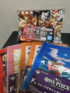 ワンピースカードゲーム　1番くじ　エース　カードデザインブランケット　B賞　F賞