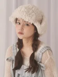 最終値下げ タグ付き新品 merry jenny レースドッキングボアハット