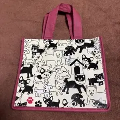犬柄 トートバッグ