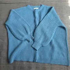CPCM ブルー カーディガン サイズF