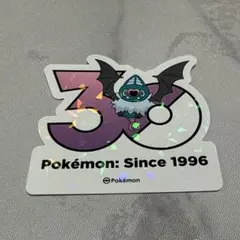 ポケモン 30周年記念 ステッカー 韓国限定 ココロモリ