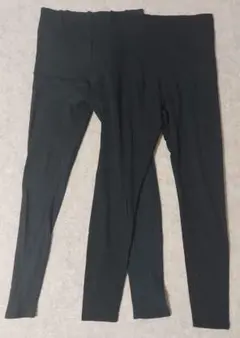 無印良品 マタニティレギンス/L・ブラック