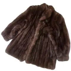 SOBOLタグ ロシアンセーブル 本毛皮 リアルファー L 毛並み◎なめし柔らか sankyo shokai（三京商会） ファーム ロシアン セーブル ケープ