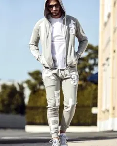 1PIU1UGUALE3 RELAX ビッグファスナーランダムロゴ セットアップ