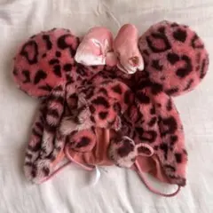 ディズニー ミニー ファンキャップ ピンク レオパード ヒョウ柄
