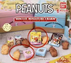 PEANUTSビスケットミニチュアチャーム　ガチャ2個セット