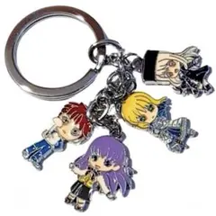 fate キーホルダー staynight zero チャーム 4連